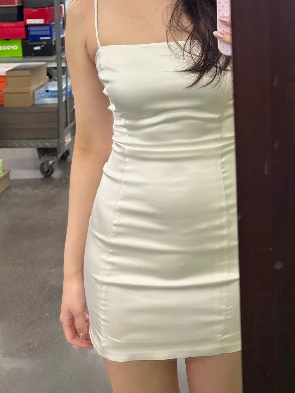 ARITZIA Satin Ivory Bodyco